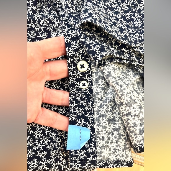 Chaps, Men's Blue Patterned Casual Shirt,Contemporary,Excellent Condition,Size L - Picture 5 of 9